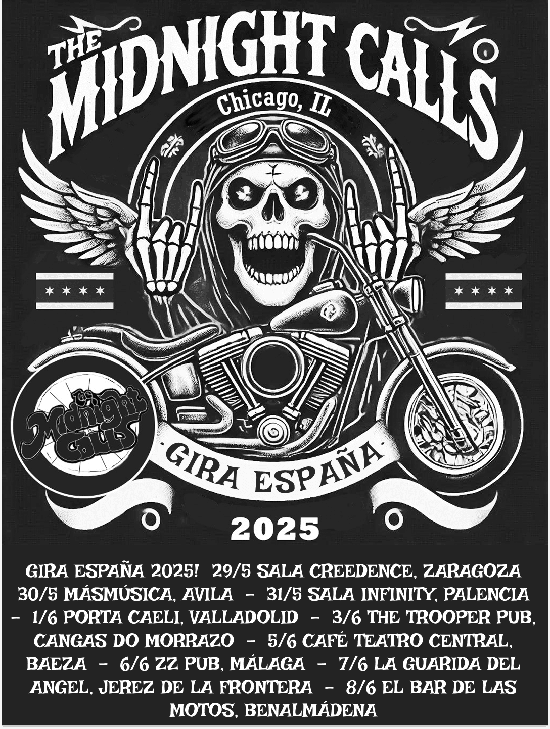 The Midnight Calls Motorcyle Club poster