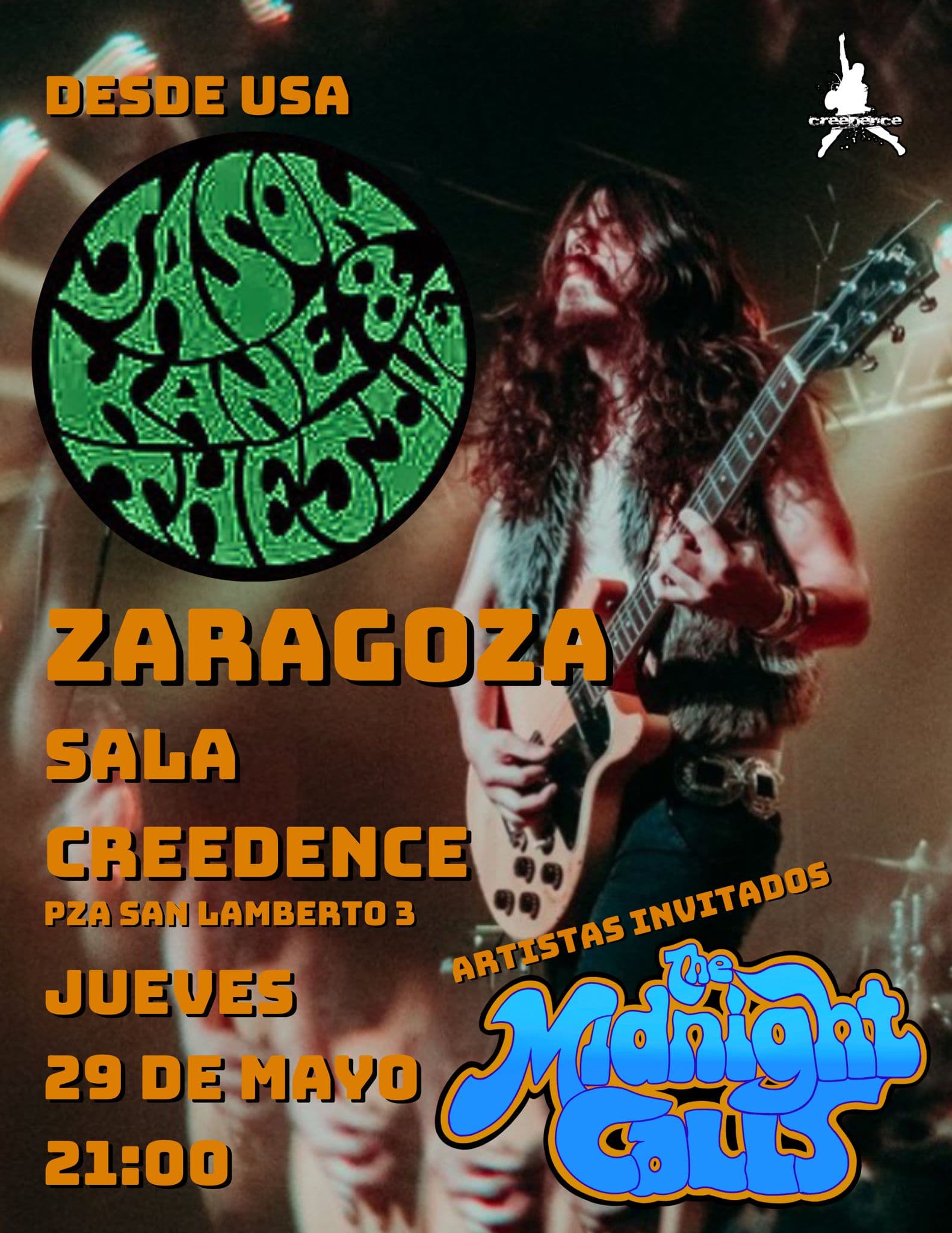 The Midnight Calls Sala Creedence Zaragoza