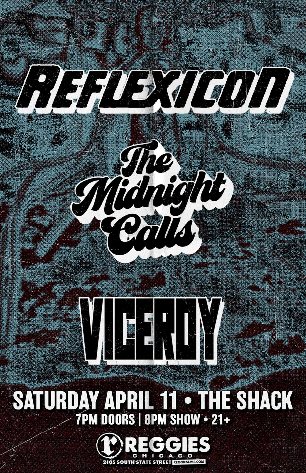 Reggies Shack show flyer